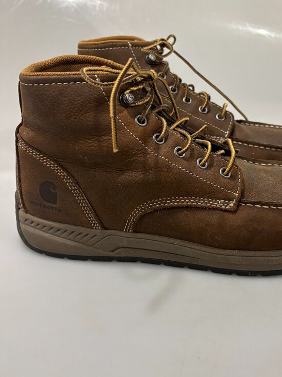 Carhartt 10.5W Brown Leather Slip Resistant Work Oxford Boots CMX4023 main image 4